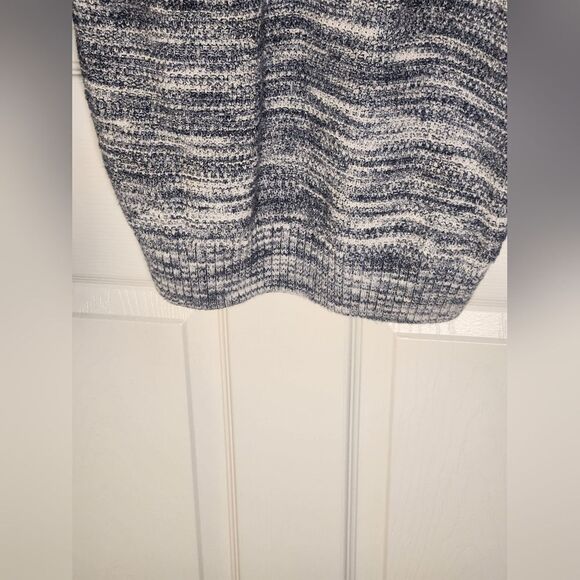 Abercrombie & Fitch L Cable Knit Lngslve GrayWhite ColorBlend Yarn Women Sweater - Picture 8 of 8